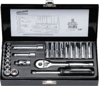 Steckschlüsselkoffer Zoll /Projahn/23-teilig/ 1/4"