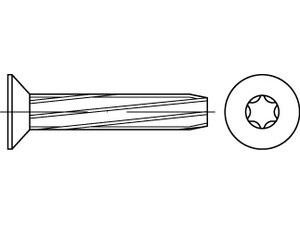 Senkkopf-Schneidschrauben mit Torx